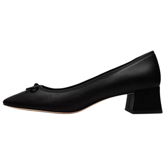 COACH Ava Chunky Heel High Heels 3.8cm Women's Black