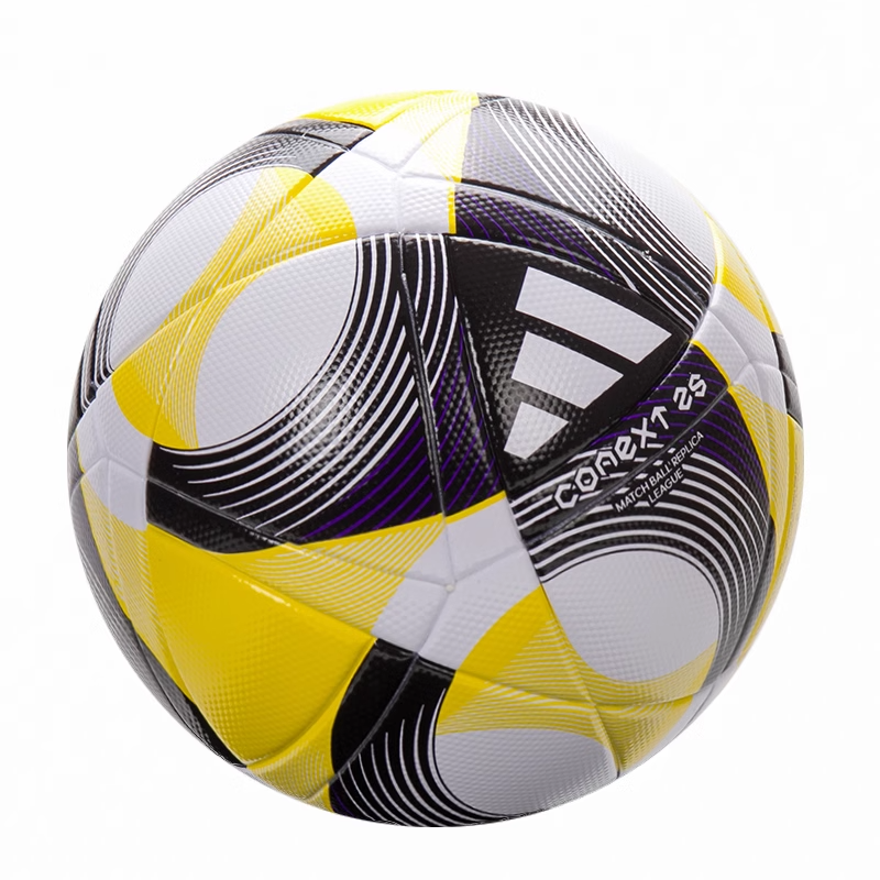 Adidas Size 5 Soccer Ball Pu Unisex Black White Yellow
