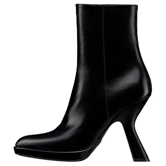DIOR D fiction Ankle Boots 10.5cm Women's Black