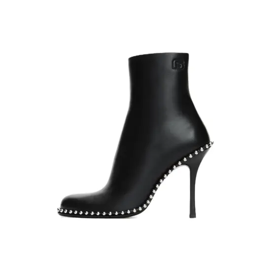 alexander wang 110mm Stud-embellished Leather Ankle Boots
