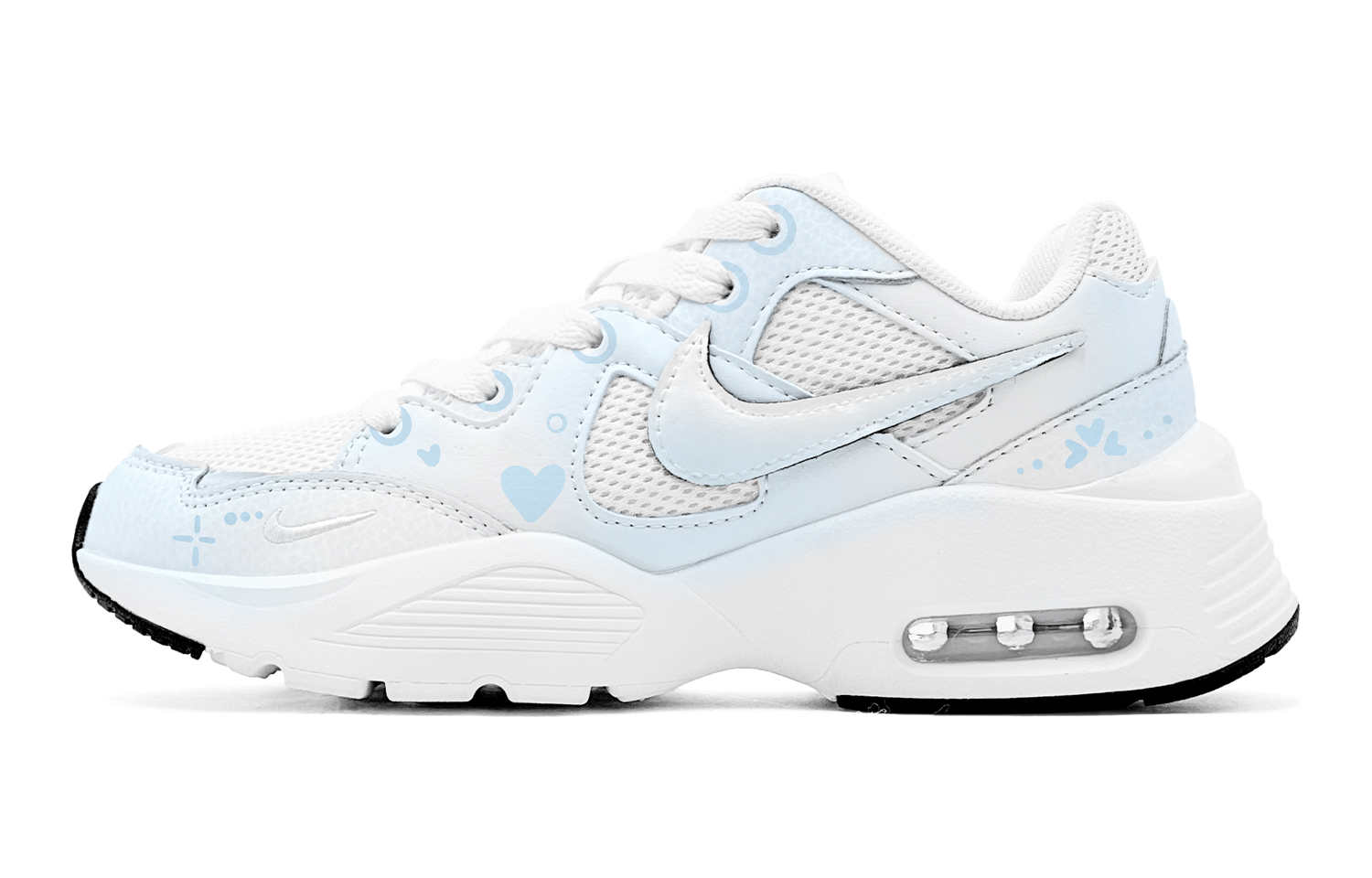 Nike Air Max Fusion Abrasion Resistant Abrasion Resistant Low top Running Shoes Women’s Blue White