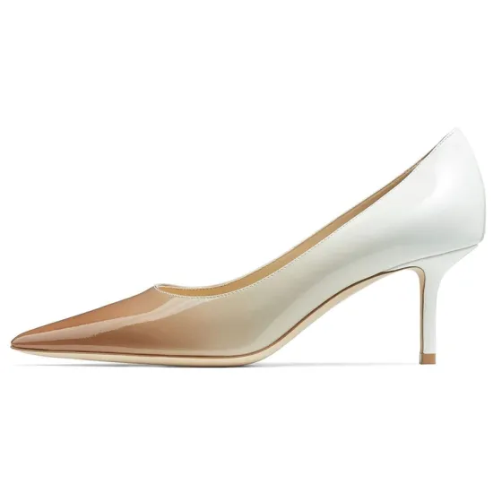 Jimmy Choo Love High Heels Women's White/Brown
