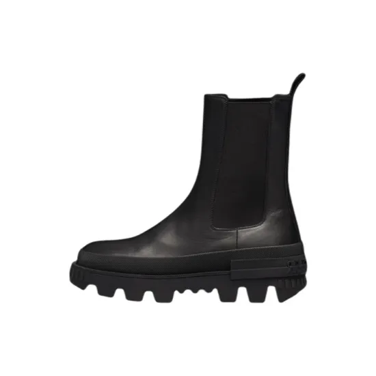 Moncler Chelsea Boots Women's Mid-Top Black