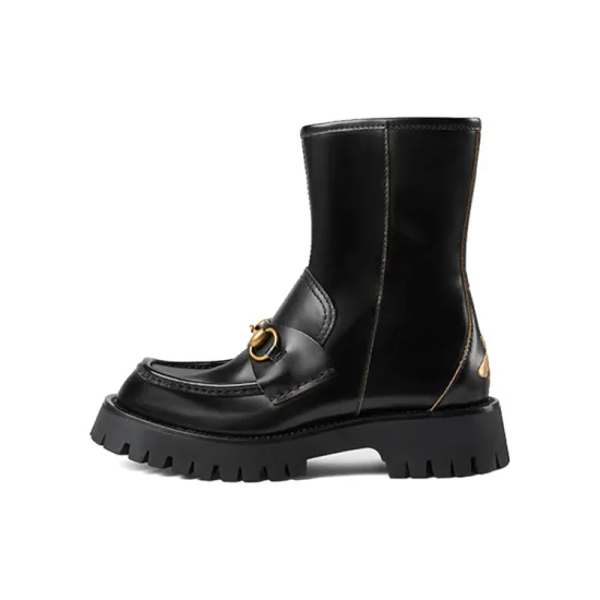 GUCCI Horsebit-embellished Ankle Boots