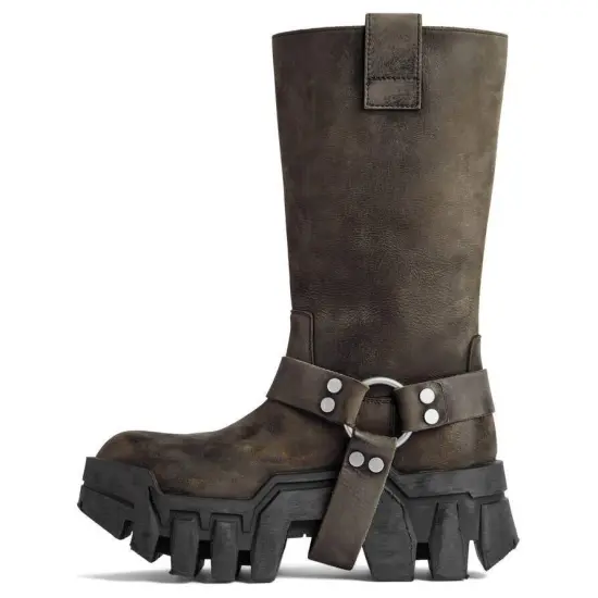 Balenciaga Bulldozer Harness Boots Women's