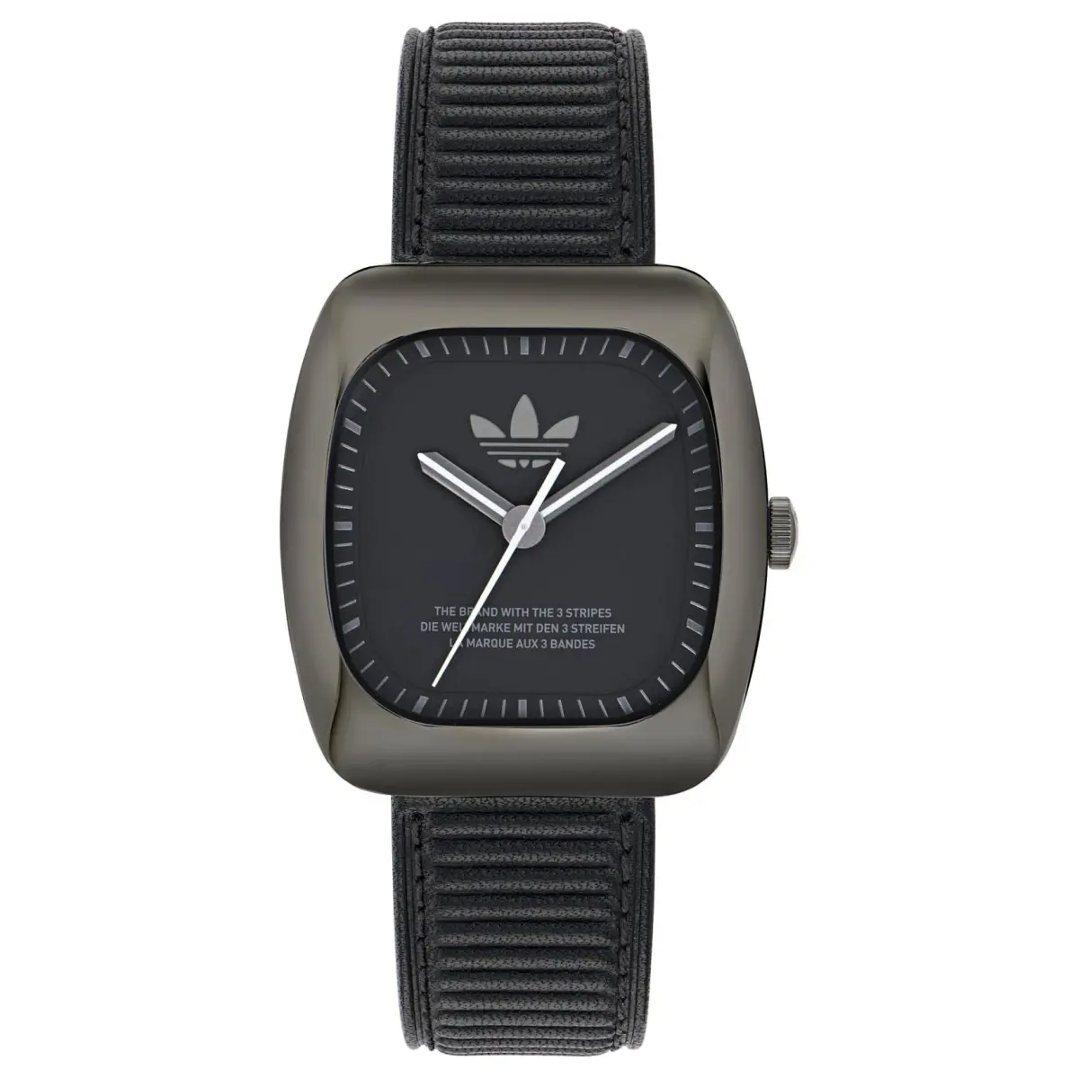 Adidas Originals Wrist Watches Quartz Movement Leather Strap 37mm Black Dial Unisex 50m Waterproof