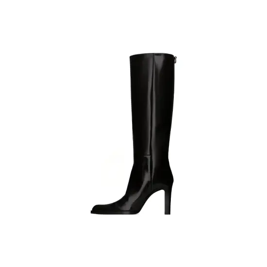 SAINT LAURENT Nina 110mm Leather Over the knee Boots