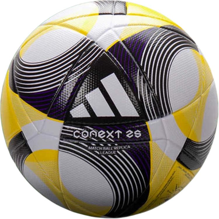 Adidas Size 5 Soccer Ball Pu Unisex Black White Yellow