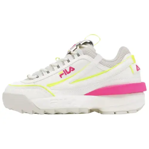 FILA Disruptor 2 Wear resistant And Lightweight Low top Running Shoes Women's White