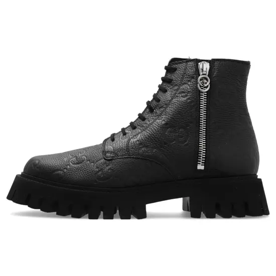 GUCCI GG Leather Boots