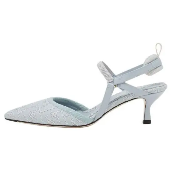 FENDI Logo Detailed Slingback Pumps