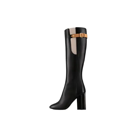 LOUIS VUITTON Knee-high Boots Women's Black