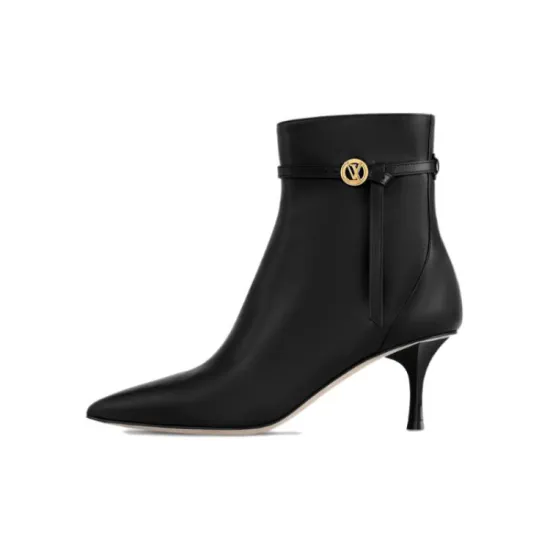 LOUIS VUITTON Ankle Boots Women's Black