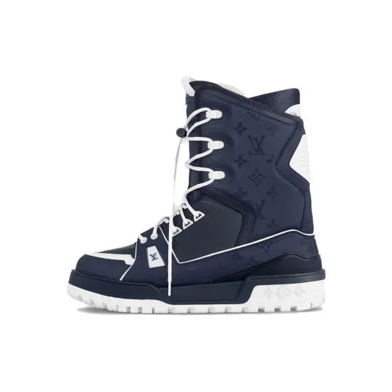 LOUIS VUITTON LV Trainer Snow Boot Marine Blue