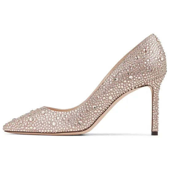 Jimmy Choo Romy High Heels Women's Gold