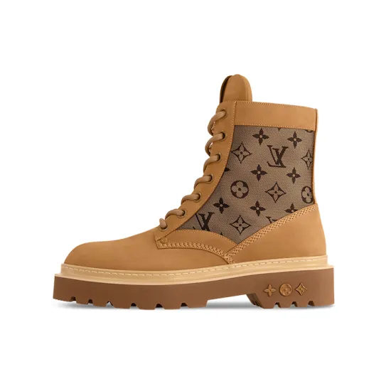 LOUIS VUITTON Ranger Ankle Boots Men Brown