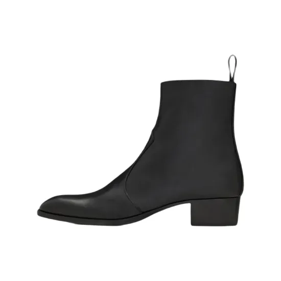 SAINT LAURENT Wyatt Zipped Boots