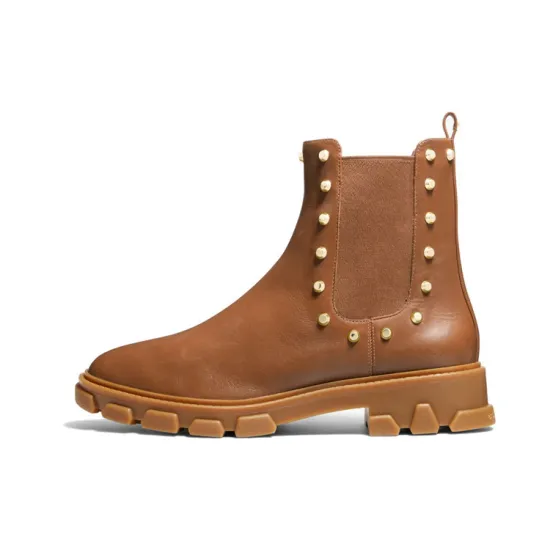 MICHAEL KORS Ridley Short Chelsea Boots Women's Brown