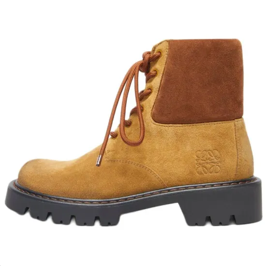 LOEWE Sierra Ankle Boots 3cm Men's Brown