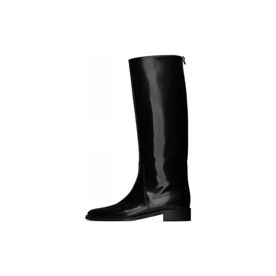 SAINT LAURENT Hunt Round Toe Boots Women's