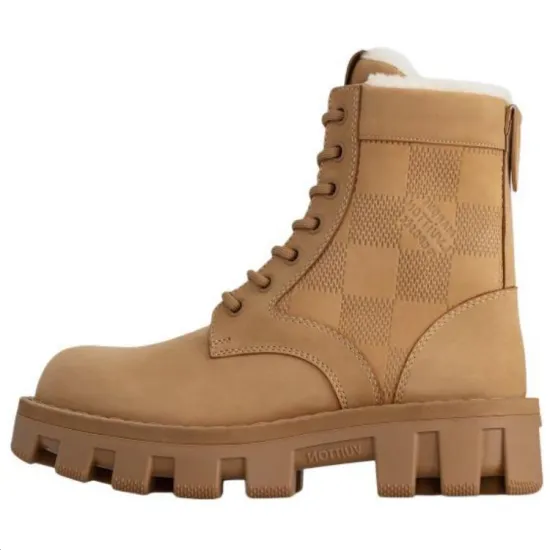 LOUIS VUITTON Martin Boots Men Brown