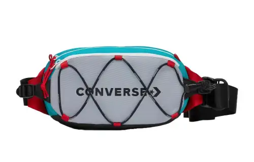 Converse Nylon Fabric Waist Bag Chest Bag Regular Unisex Gray Blue Multicolor