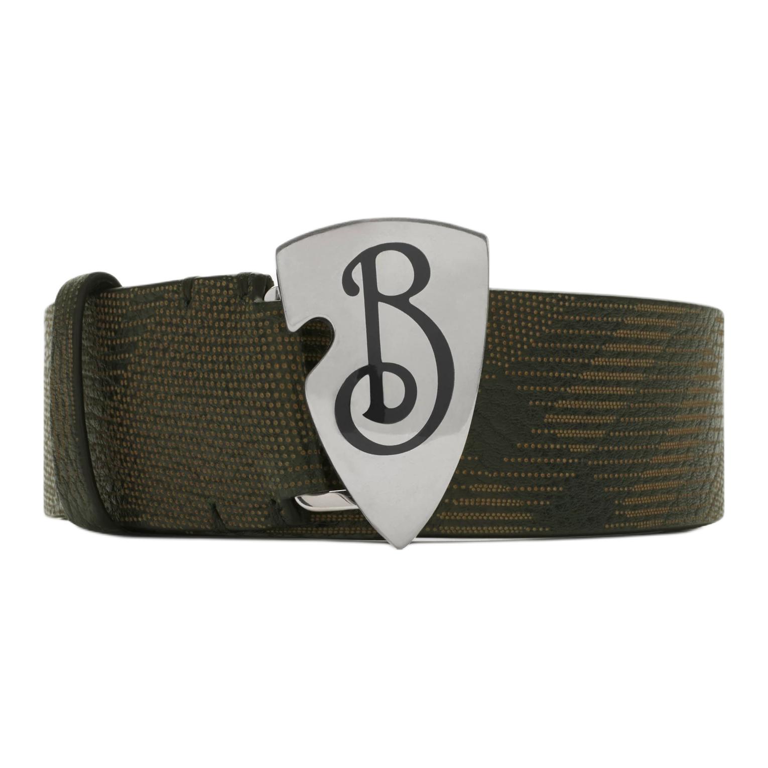 Мужской ремень Burberry (зеленый)