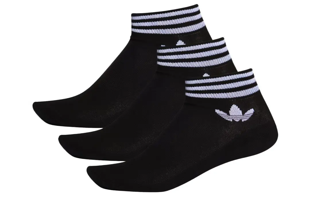 Adidas Originals striped ankle socks pack (pack of three)