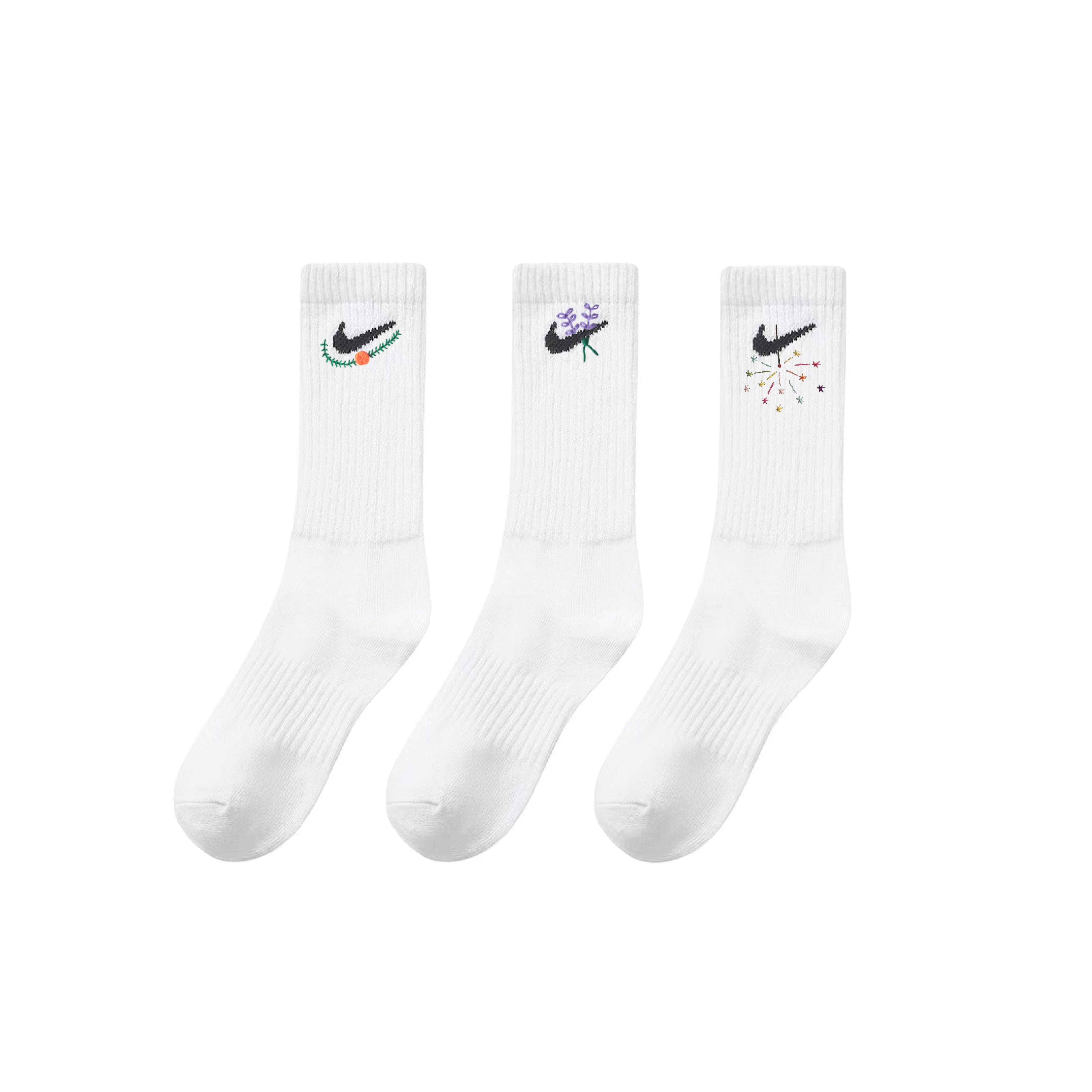 Nike Crew Socks Unisex 3 Pack White