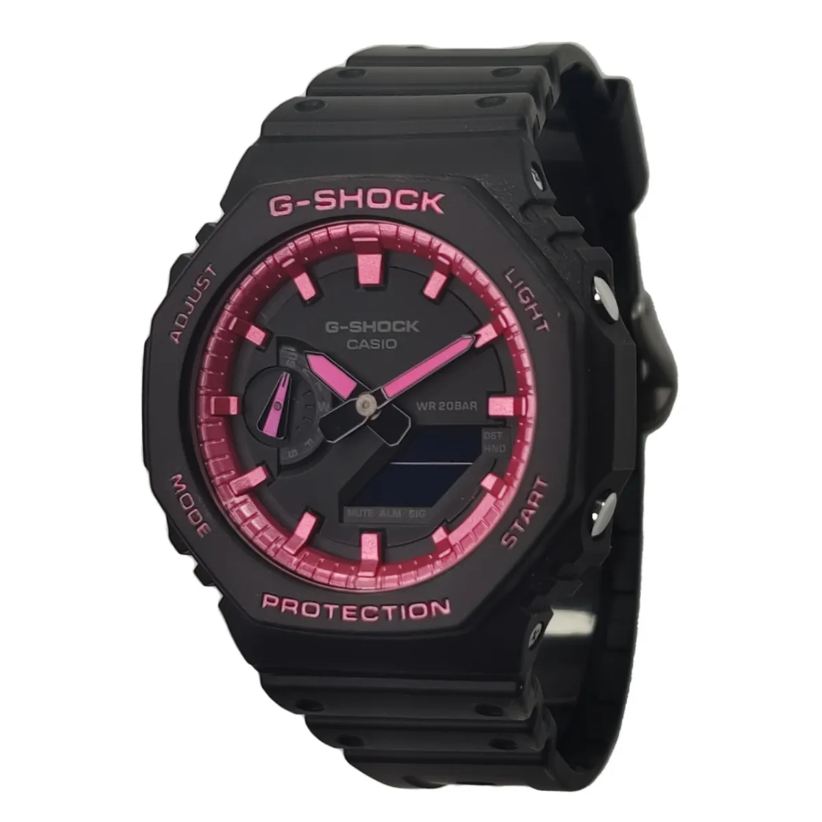 CASIO Custom Collection Electronic Movement Resin Strap Watch Men's Watches Black Dial