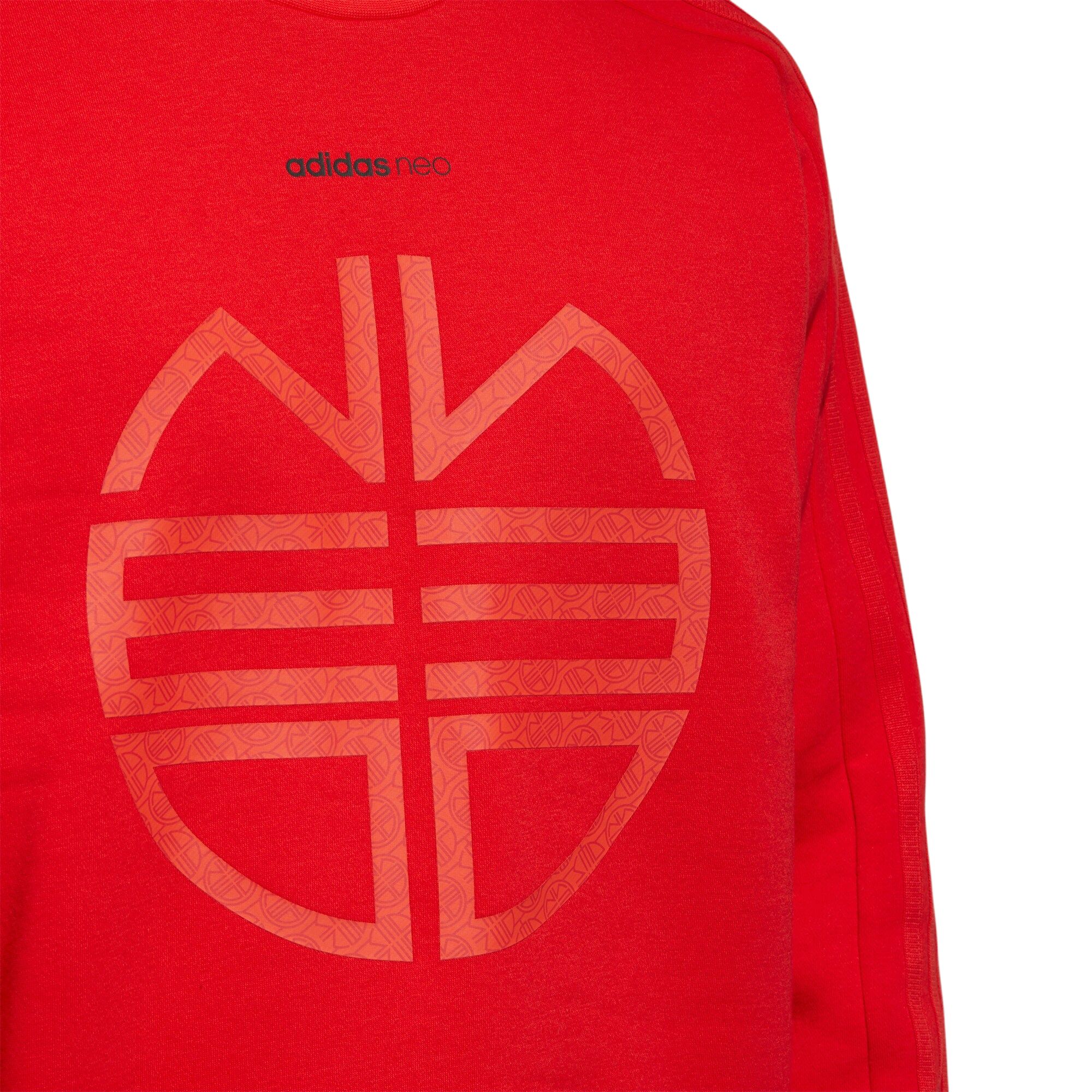 Мужское худи adidas neo M Ssfv1 Sweat (красное) — фото 5