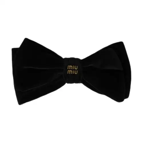MIU MIU Swan, black hairgrip for men and women, with your logo imprint, for beloved