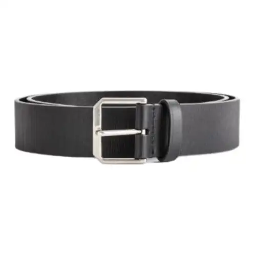Balenciaga Calfskin Leather Belts Women's Black Width 3.6cm