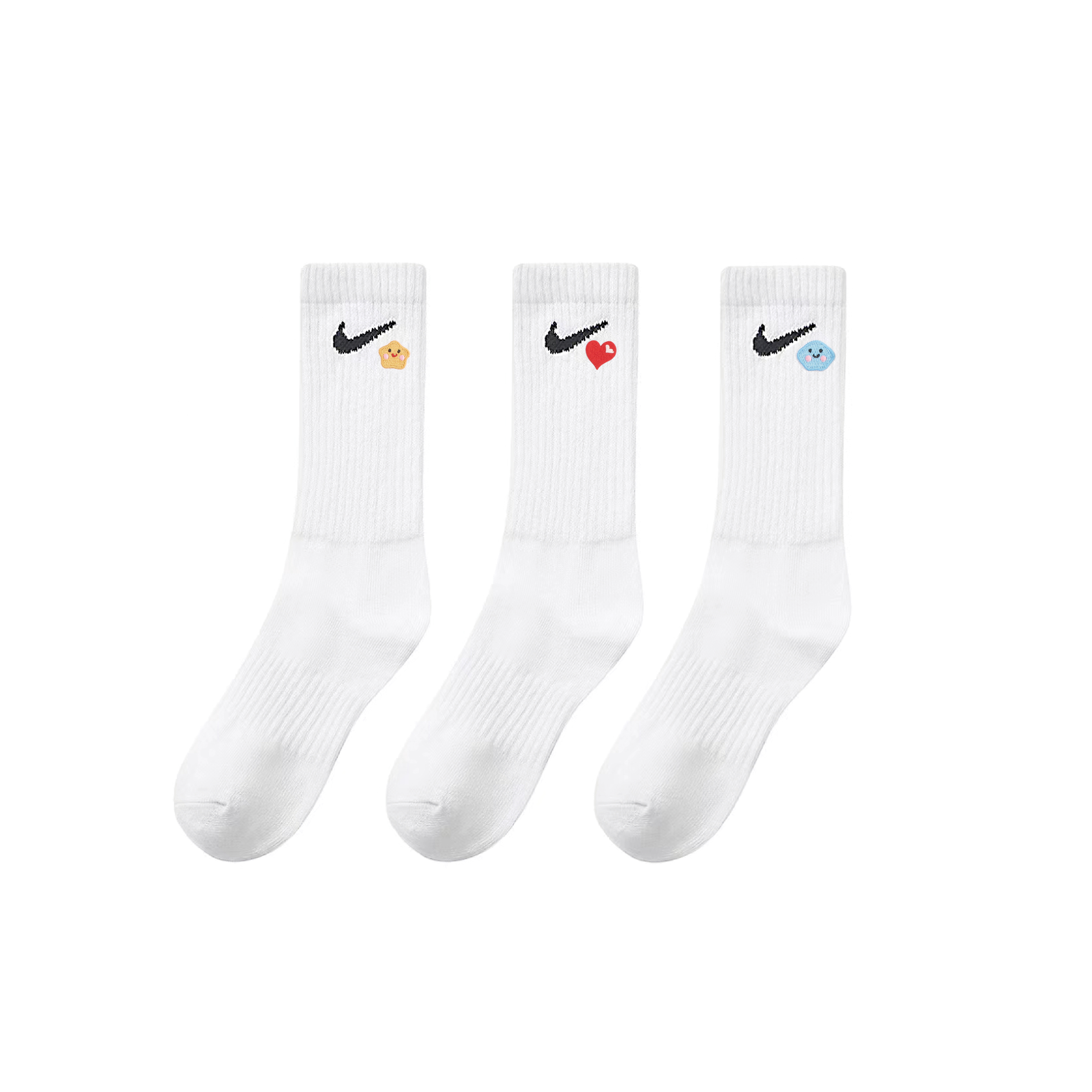 Nike Dri FIT Everyday Crew Socks Unisex 3 Pack White