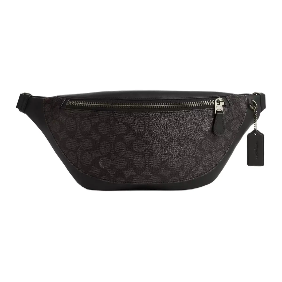 COACH Warren Coated Canvas Fanny Pack Large Men's Walnut & Black