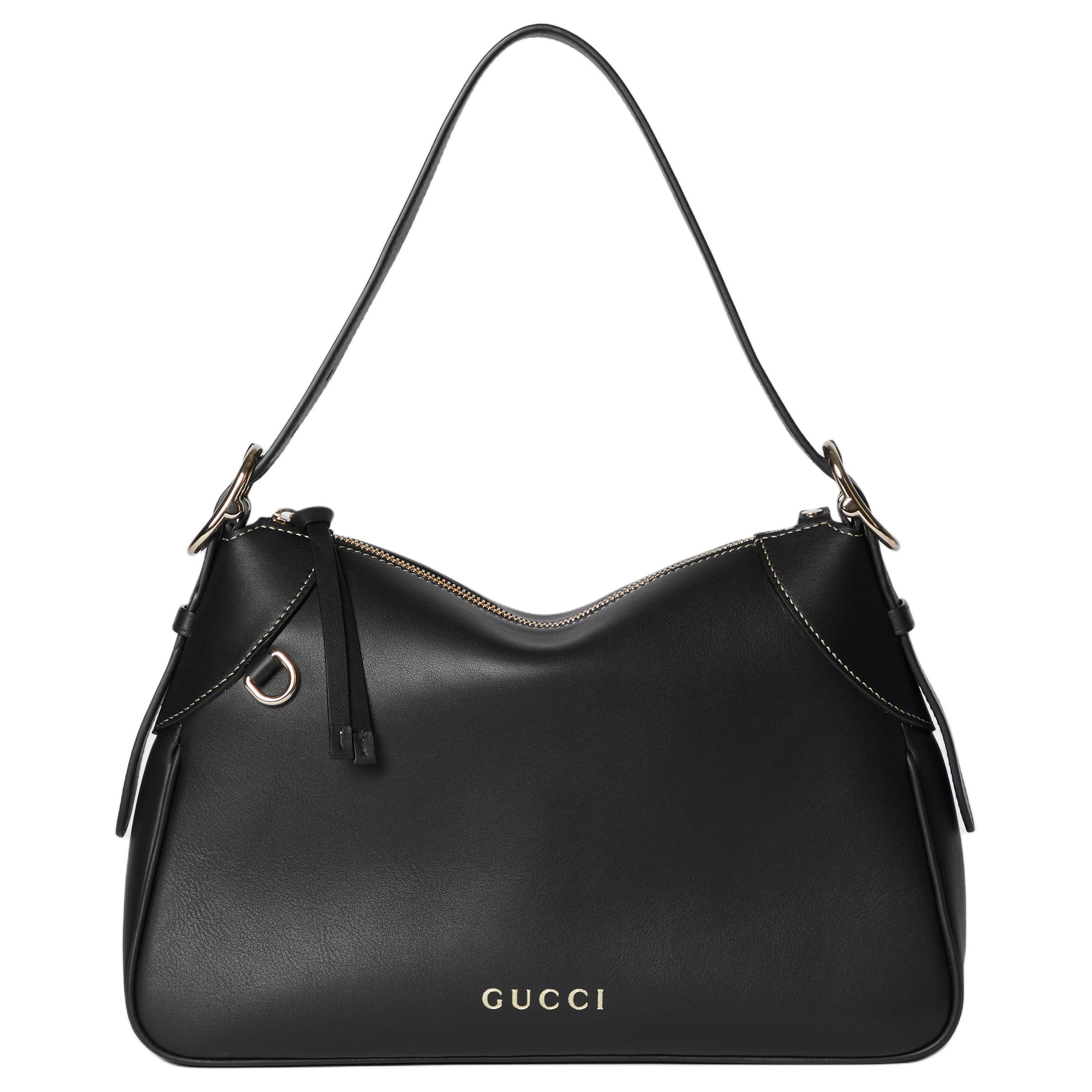 Женская сумка Gucci GG Emblem (черная)
