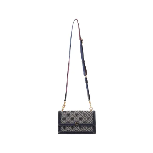 TORY BURCH Tory Burch T Monogram Canvas With Leather Trunk Bag, Box Bag, Shoulder Bag, Crossbody Bag Mini Women's