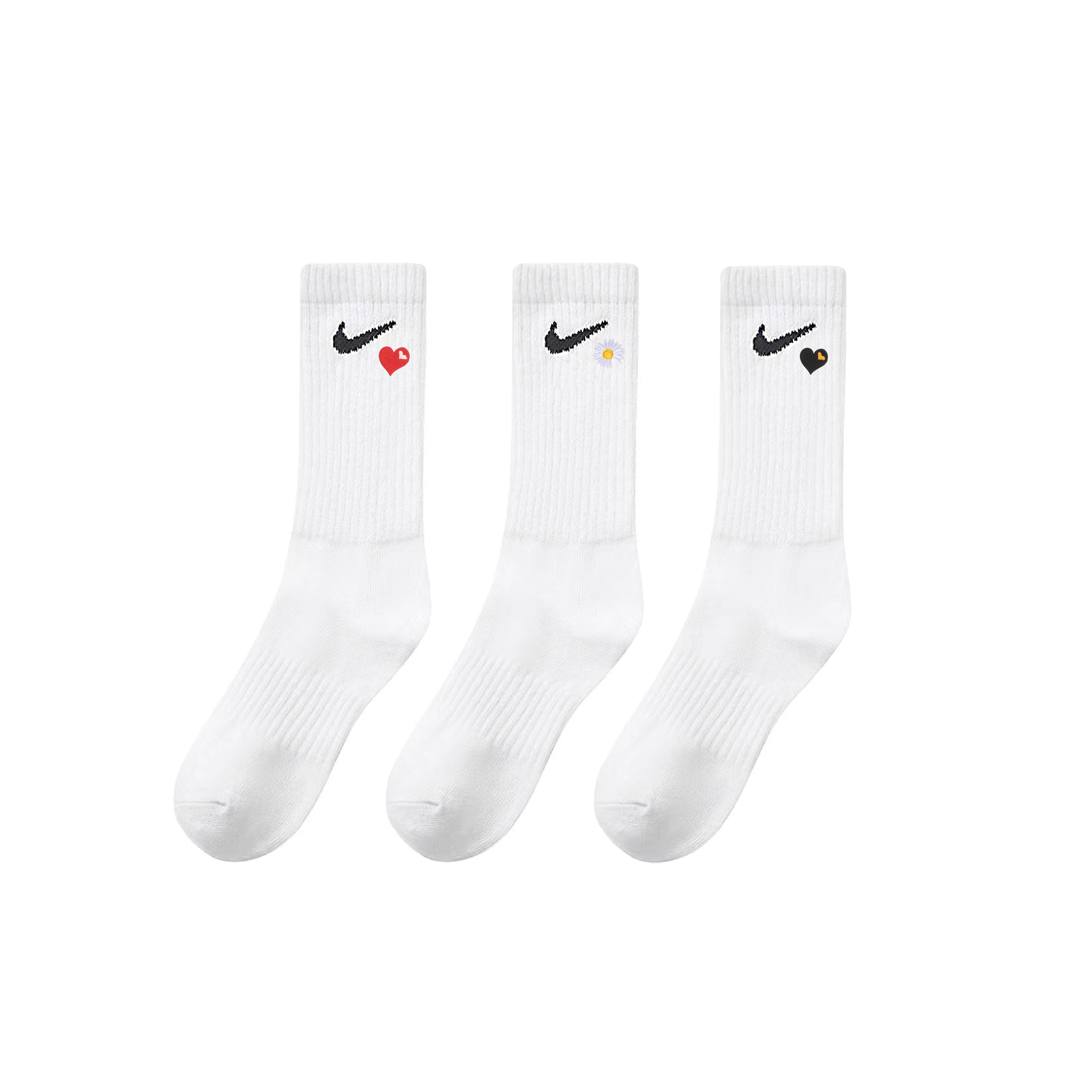 Nike Crew Socks Unisex 3 Pack White