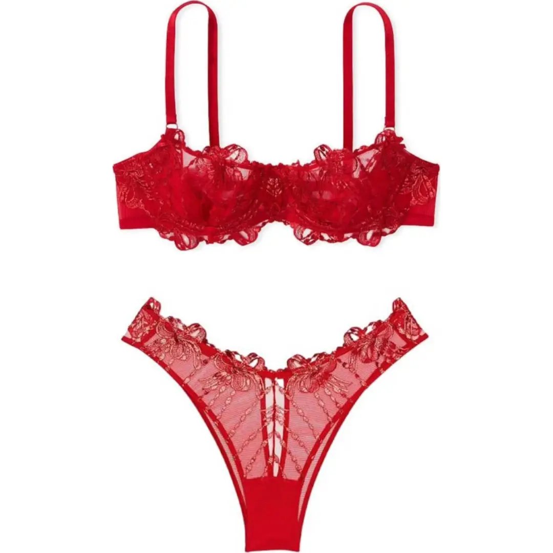 Victoria's Secret Underwear Set Women's Red