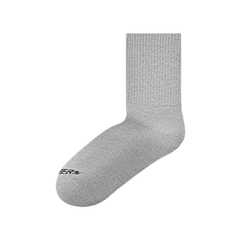 Skechers Crew Socks Unisex 3 Pack Mixed Gray