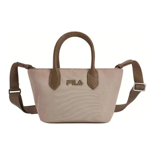 FILA Fabric Crossbody One Shoulder Handbag Mini Women's Light Brown