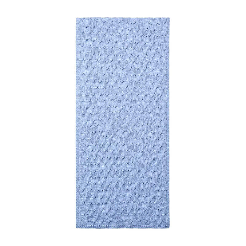 CALVIN KLEIN Sheep Wool Knit Scarves Men's Belair Blue