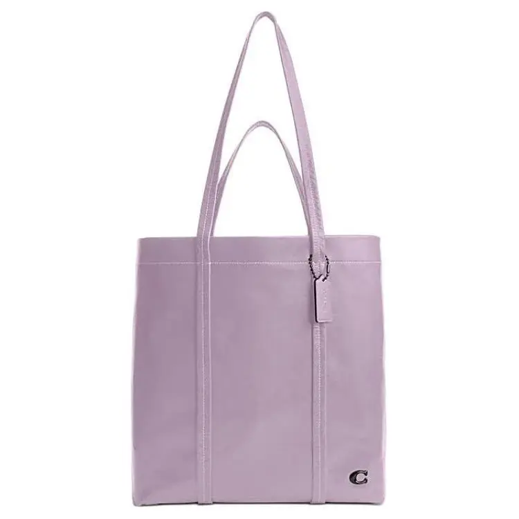 COACH Cow Leather Tote Bag, Shopping Bag, Shoulder Bag, Handbag Large Men's Purple