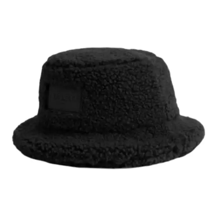COACH Simulated Sheepskin, Polyester, Cotton Bucket Hats Unisex Black