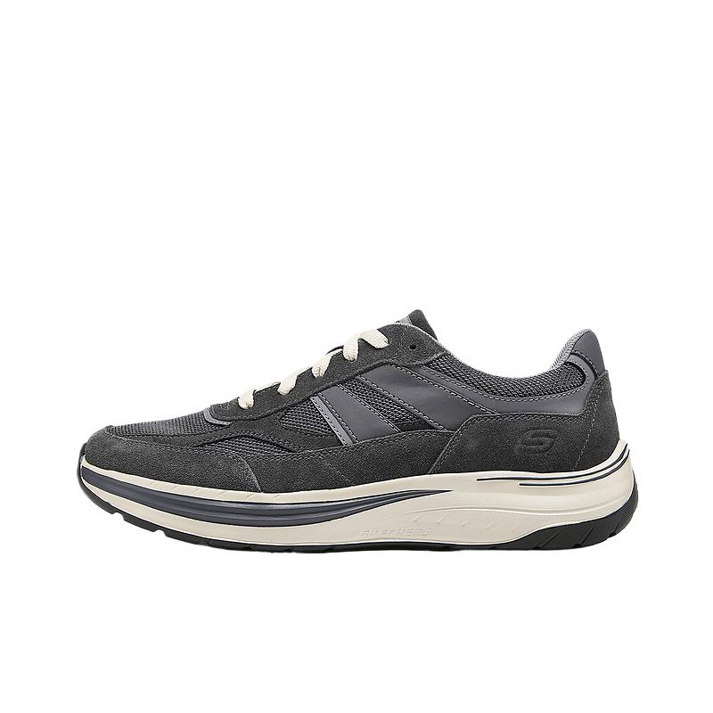 Skechers DECKLAN Breathable And Lightweight Low top Running Shoes Men’s Gray