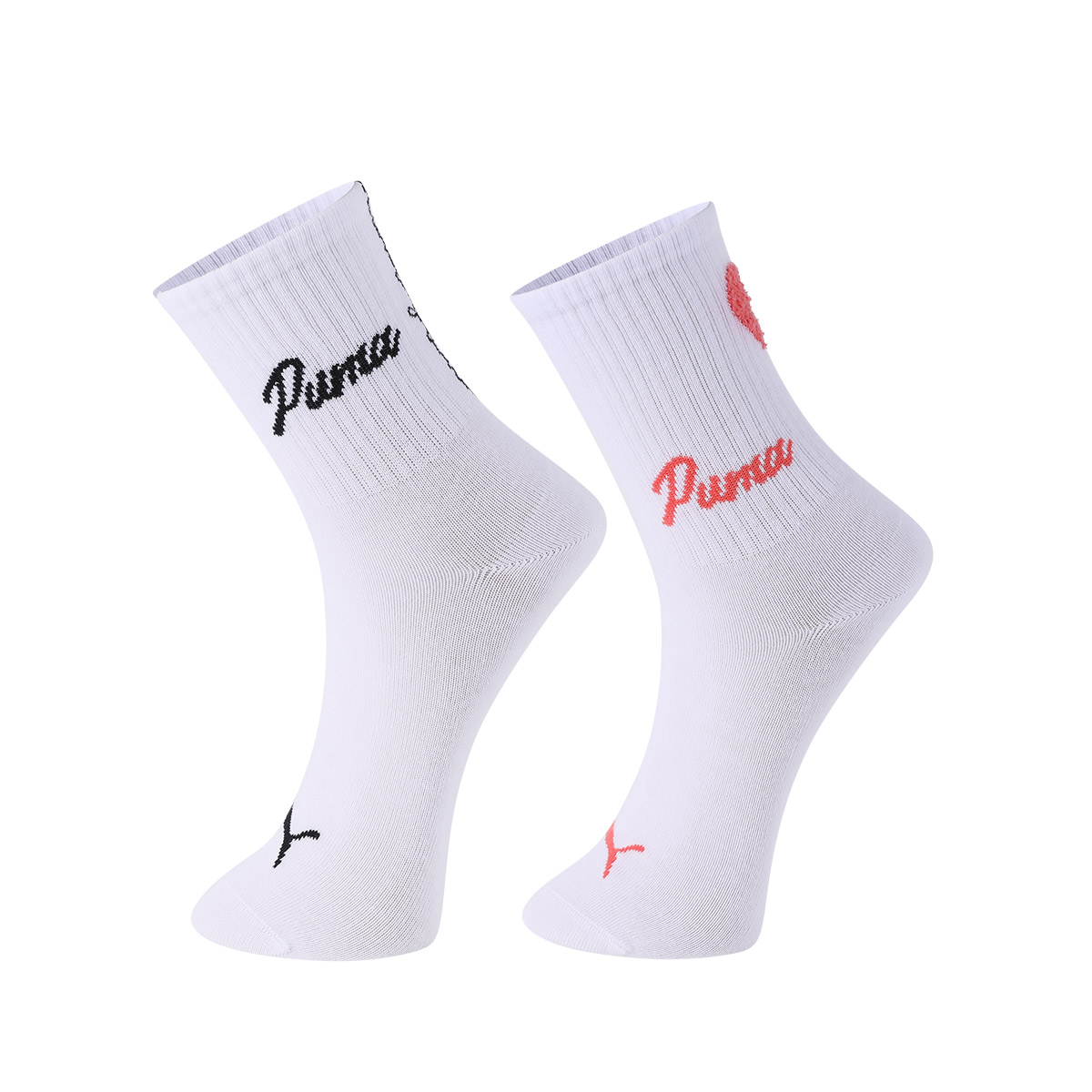 PUMA Crew Socks Unisex Combo Set 2 Pack White