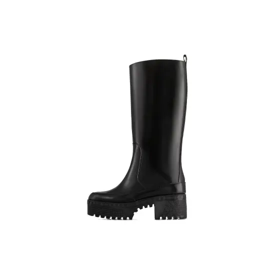 LOUIS VUITTON Laureate Knee-high Boots Women's Black