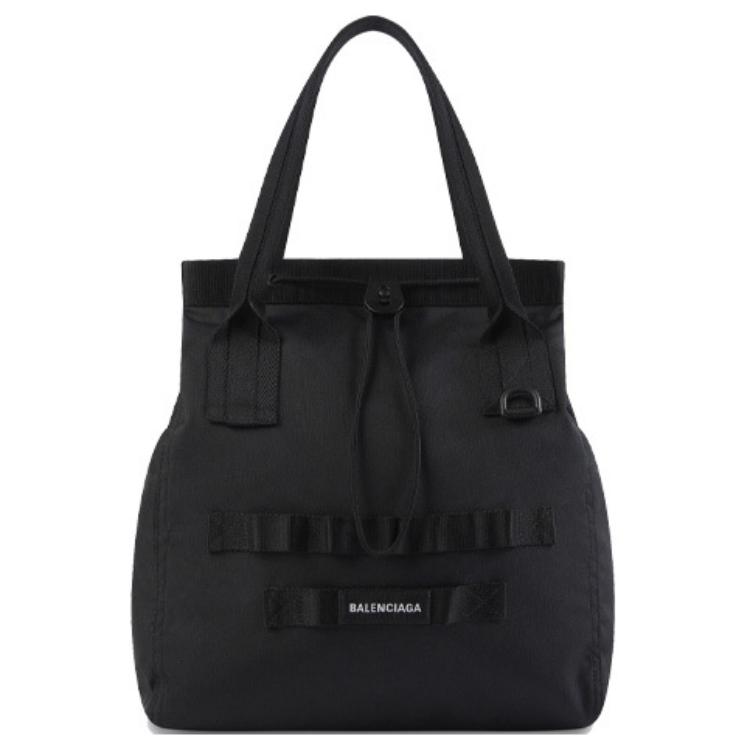 Balenciaga Army Recycled Nylon Tote Bag, Shopping Bag, Shoulder Bag Small Men's Black