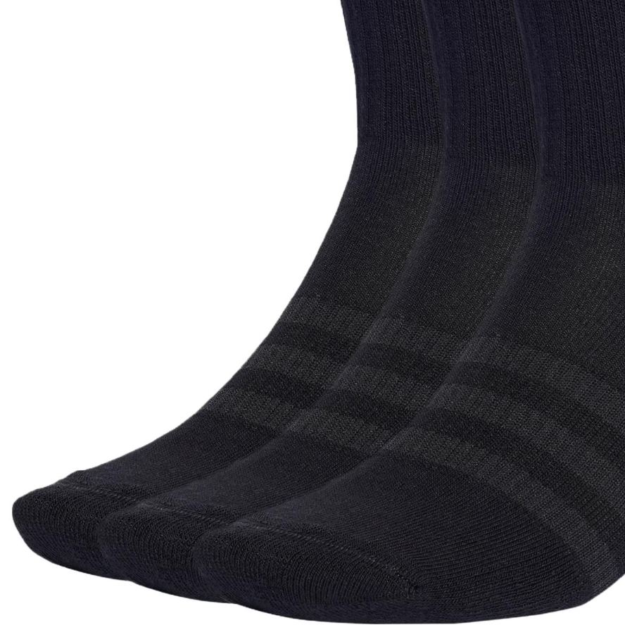 Adidas Crew Socks Unisex 3 Pack Black/Dark Gray
