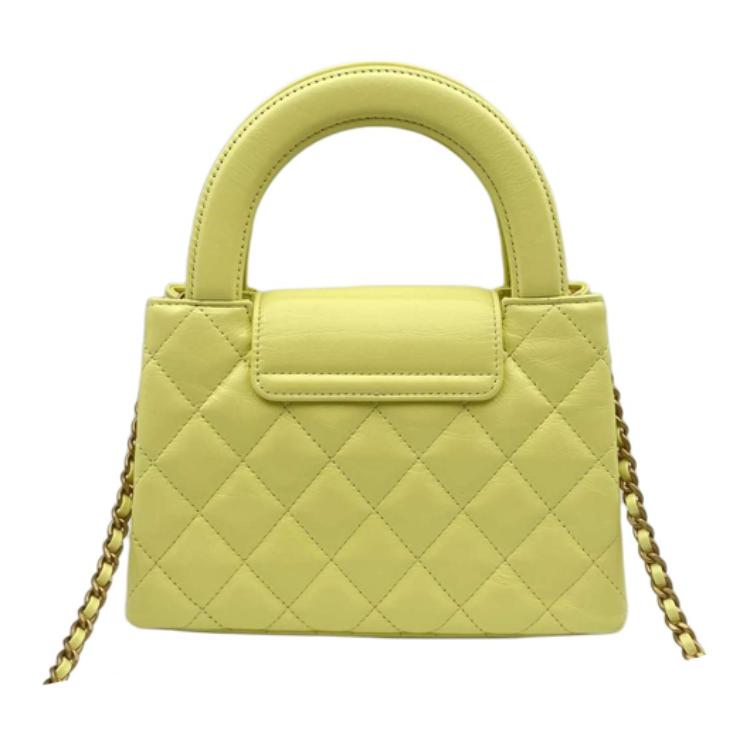 Женские сумка Chanel 25C kelly mini (светло-желтая) — фото 3